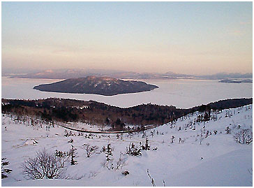 	冬の屈斜路湖	